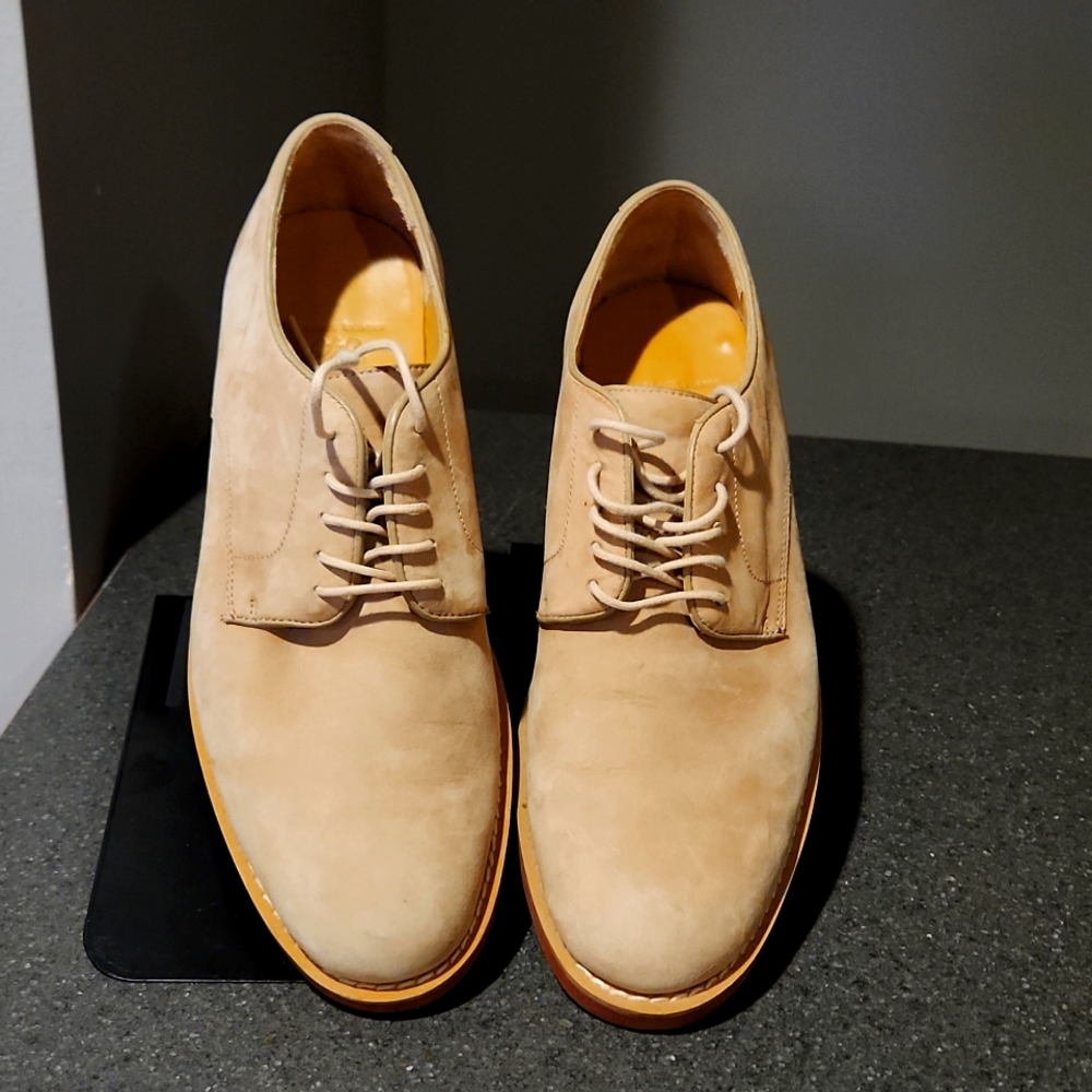Brooks Brothers Tan Classic Bucks Dress Shoes